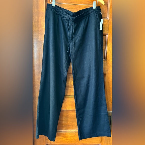Old Navy Linen blend drawstring pants with pockets - Picture 1 of 6